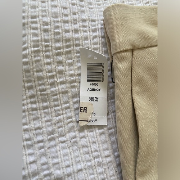 **SOLD ** Babaton Agency Wool Pant Cream NWT (Size 10) - Picture 5 of 11